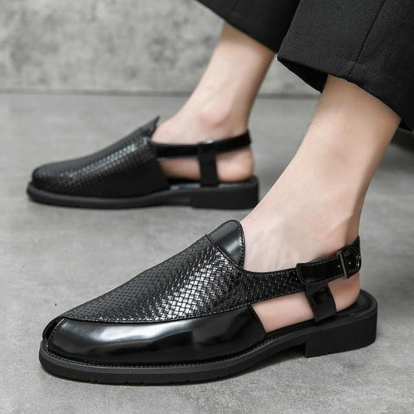 Summer Men's Genuine Leather Soft Leisure Sandals